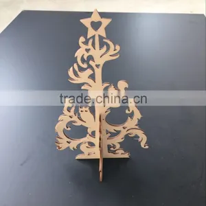 Creative Hollow Carving Christmas Wooden Christmas Tree For Decoration thumbnail-4