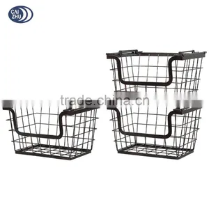 Best Selling Widely Use Fruit Vegetable Metal Hanging Basket Bracket thumbnail-4