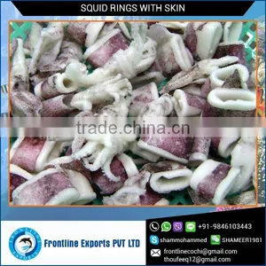 Seafood Supplier Export Frozen Squid Rings With Skin thumbnail-1