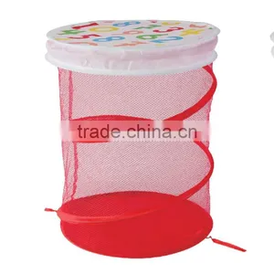 Folding and Mesh Polyester Promotional Pop up Hamper Laundry Basket thumbnail-1