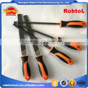 8" 5 Pcs Steel File Rasp Set Bastard Cut Flat Half Round Curved Square Triangle Semicircle thumbnail-3