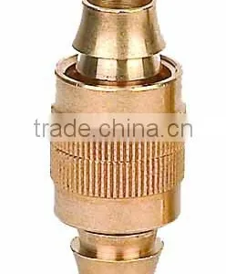 1/2" Barbed End Gardening Solid Brass Hose Mender thumbnail-1