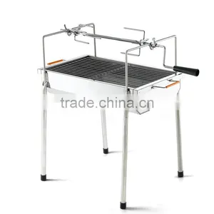 Stainless Steel Barbecue Grill Indoor Charcoal BBQ Grill thumbnail-1