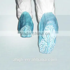 Non Woven Shoe Cover (manufacturer in CHINA),2015 Disposable Non Woven Blue Non-Skid Shoe Cover for Sale thumbnail-3