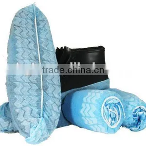 Disposable Plastic Nonwoven Safety Overshoes , Antislip Protective Shoe Cove thumbnail-2