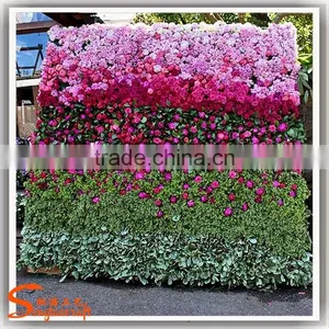 Colorful Artificial Flower Wall With Wholesale Flower Wall Backdrop Artificial Flower Wall thumbnail-2