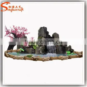 Factory Rockery Mountain Indoor and Outdoor Resin Rockery Waterfall thumbnail-1