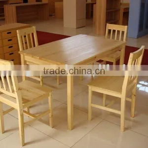 Solid Wood Dining Tabel and Chair thumbnail-1