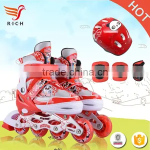 WSJ-X14 2017 Safety Women Flat 4wheels Roller Skates Led Shoes thumbnail-1