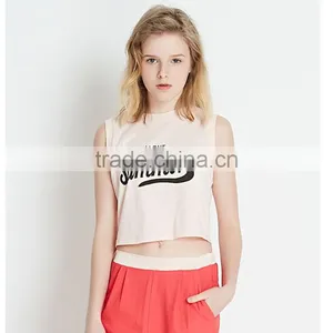 New Fashionable High Quality Hot Girls Monogram Printing Sexy Tank Top thumbnail-1