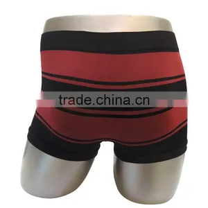 Black and Red Seamless Underpanties Male Lingerie Hot Underwear Mens Boxers thumbnail-3