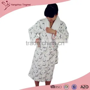 New Design Beautiful Manufacturer Women Slip On Bathrobe thumbnail-1