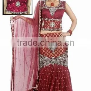 Designer Net Lehengas thumbnail-2
