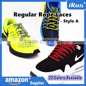 Neon Green/Yellow Yeezy Laces Hiking Boot Laces - Rope Laces Sneaker Shoelaces - Fashion Custom Polyester Round Shoelace thumbnail-5