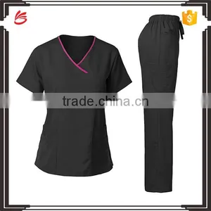 Custom Fashionable Nurse Uniform Designs Medical Scrub Suit Design in Hospital Uniform With Scrub Pants thumbnail-5