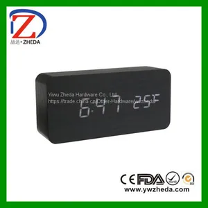 Wooden Luxury Table New Led Alarm Clock thumbnail-1