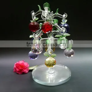 Unique Crystal Apple Tree Have 10 Pcs Applefor Wedding Gift and Home Decoration thumbnail-4