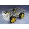 L293D 4wd Drive Robot Smart Car Chassis , Remote Control Car Parts thumbnail-1
