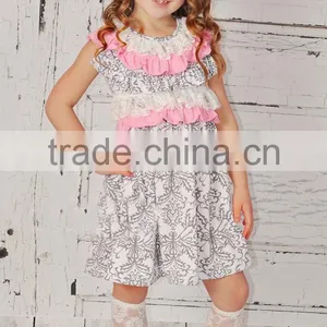 American Girls Multi Color Chevron Satin Halter Dress With Rose Tutu Dress thumbnail-3