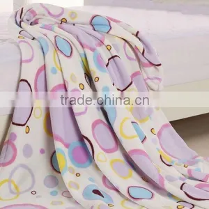 100% Polyester Printed Coral Fleece Fabric for Blanket and Bedding thumbnail-1