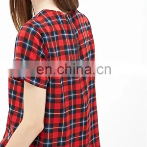 Cheap China Wholesale Clothing Manufacturers Tartan Plaid Top Clothing Factories in China thumbnail-4