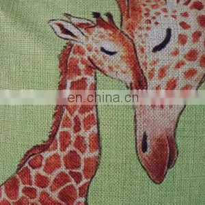 Colorful Printing Chair Sofa Decorative Throw Pillow Cover Custom Cute Linen Cushion Cover thumbnail-4