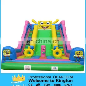 Popular Inflatable Sponge Carton Slide for Kids thumbnail-5