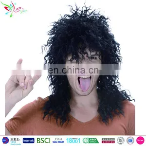 Wholesale California Heavy Metal Rocker Party Men Wig Synthetic Hair thumbnail-1
