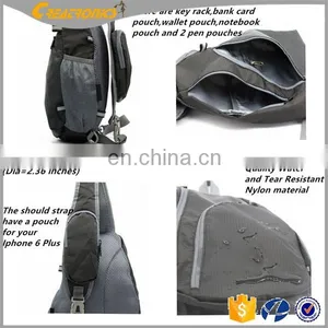Unisex School Backpack Bags Nylon Chest Bag For Students Sublimated Sling Bag thumbnail-4