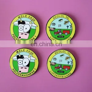 Dairy Cattle Farm Engraved Custom Design With Epoxy Souvenir Coin thumbnail-1