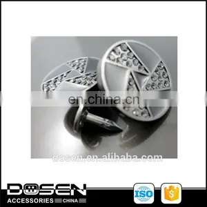 High Quality Black Nickel Free Fashion Metal Rhinetone Buttons Zamak Material Chinese Goods Wholesale thumbnail-1