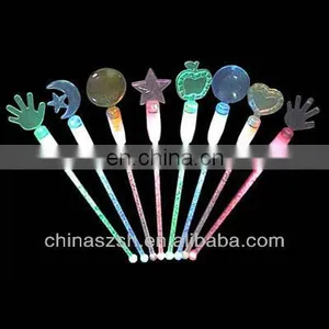 Bar Item Plastic Glowing Light up LED Cocktail Stirrers for New Year thumbnail-1