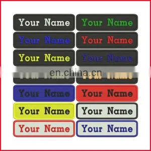 Rectangular 1 Line Custom Embroidered Name Tag Iron / Sew on Patch thumbnail-3
