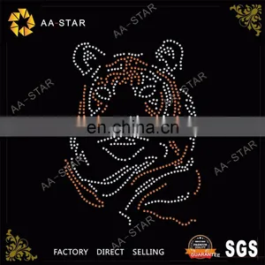 2017 Latest Tiger Design Heat Transfer Rhinestone Sheet thumbnail-1