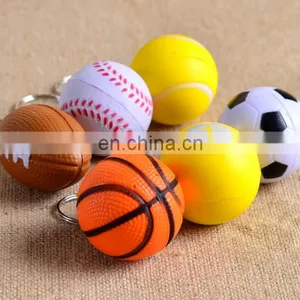 Customized Football Basketball Baseball Softball Charms Key Chain Cheap Football Keychains Gifts Football Fan's Gifts thumbnail-1