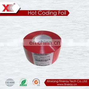 Hot Stamping Date Coding Foil/hot Thermal Transfer Foil for Printing Expiration Date FC3 Type 30mm*100m Size thumbnail-6