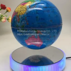 Led Light Magnetic Floating Levitate Bottom Globe 8 Inch 7 Inch 6 Inch thumbnail-1