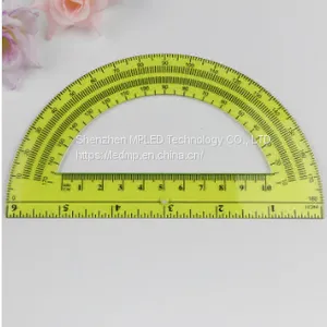 Single-Hole Protractor, Green thumbnail-1
