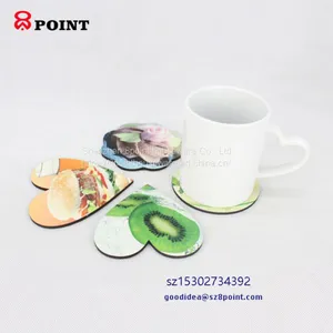 Sublimaiton MDF Wooden Coaster With Cork Back Cup Coaster thumbnail-4