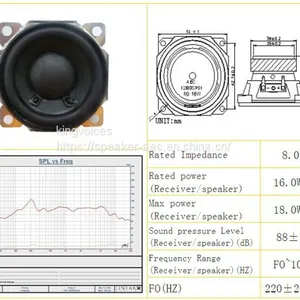 Good Sale 5'' Low Mid Multimedia Speaker 8ohm 16w Woofer Speaker Parts thumbnail-3