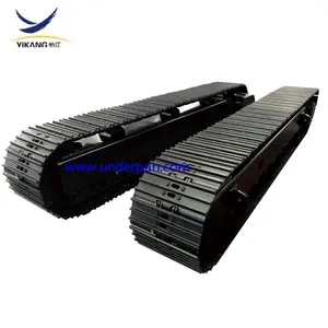 60 Tons Steel Track Undercarriage for Construction Machinery Parts Mobile Crusher thumbnail-1