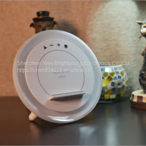 A21 Button Bluetooth Speaker Wireless Charging Colorful Atmosphere Bedside Lamp thumbnail-5