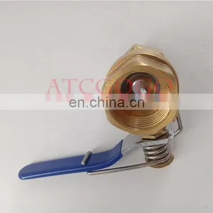 Low Price Brass Spring Close Ball Valve DN25 1inch thumbnail-6