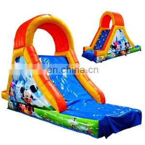 Cheap Outdoor Indoor Mini Inflatable Mouse Slide ,Blow up Fun Yellow Man Slide House on Backyard for Toddler, Kids thumbnail-1