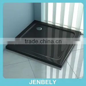 800x800x50mm Black Square Acrylic Low Shower Tray thumbnail-1