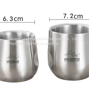 120-200ml Double Wall Stainless Steel Coffee Cup | Creative Mug | Lightweight Coffee Mug | Tea Cup | Coffee Lover | Tea Lover | Stainless Steel Tableware thumbnail-4