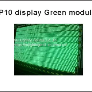 Outdoor Led P10 Display Module Digital Display Moving Sign Display Board LED Board Green Color thumbnail-2