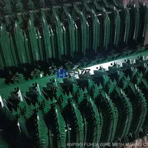 Beautiful Green Anti Climb Wall Spikes for Residential Perimeter Security thumbnail-4