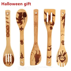 Halloween Gift Holiday Bamboo Wooden Utensils Whoelsale Bamboo Kitchenware Made in China Twinkle Bamboo thumbnail-1