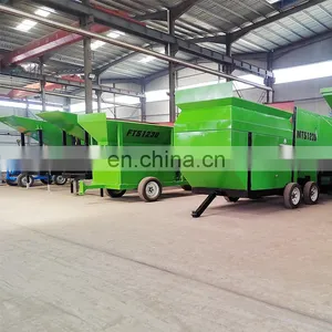 China Rotary Soil Screener Trommel Sieve for Compost Screening Plant Mobile Trommel Screen Portable Trommel Screen thumbnail-5